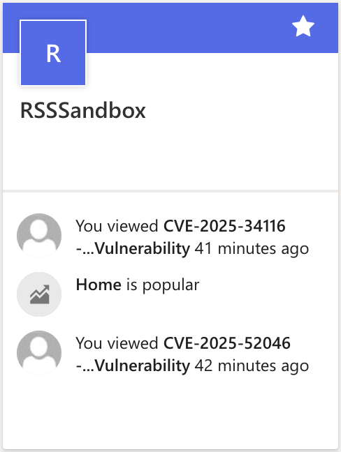 SharePoint News site populated from RSS